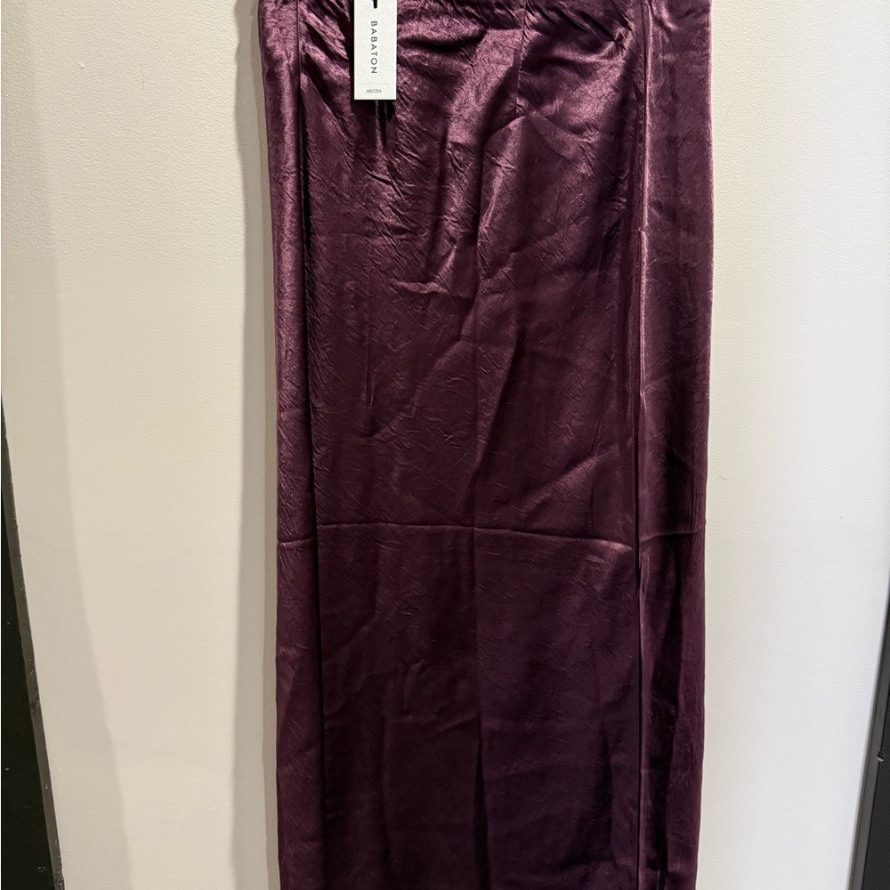 Babaton Satin Maxi Skirt in Cardamon Size 8